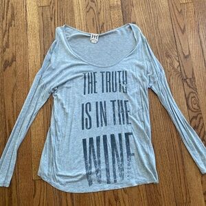 Haute hippie long sleeve graphic tee